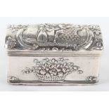 An 18th century Dutch silver box, Amsterdam,