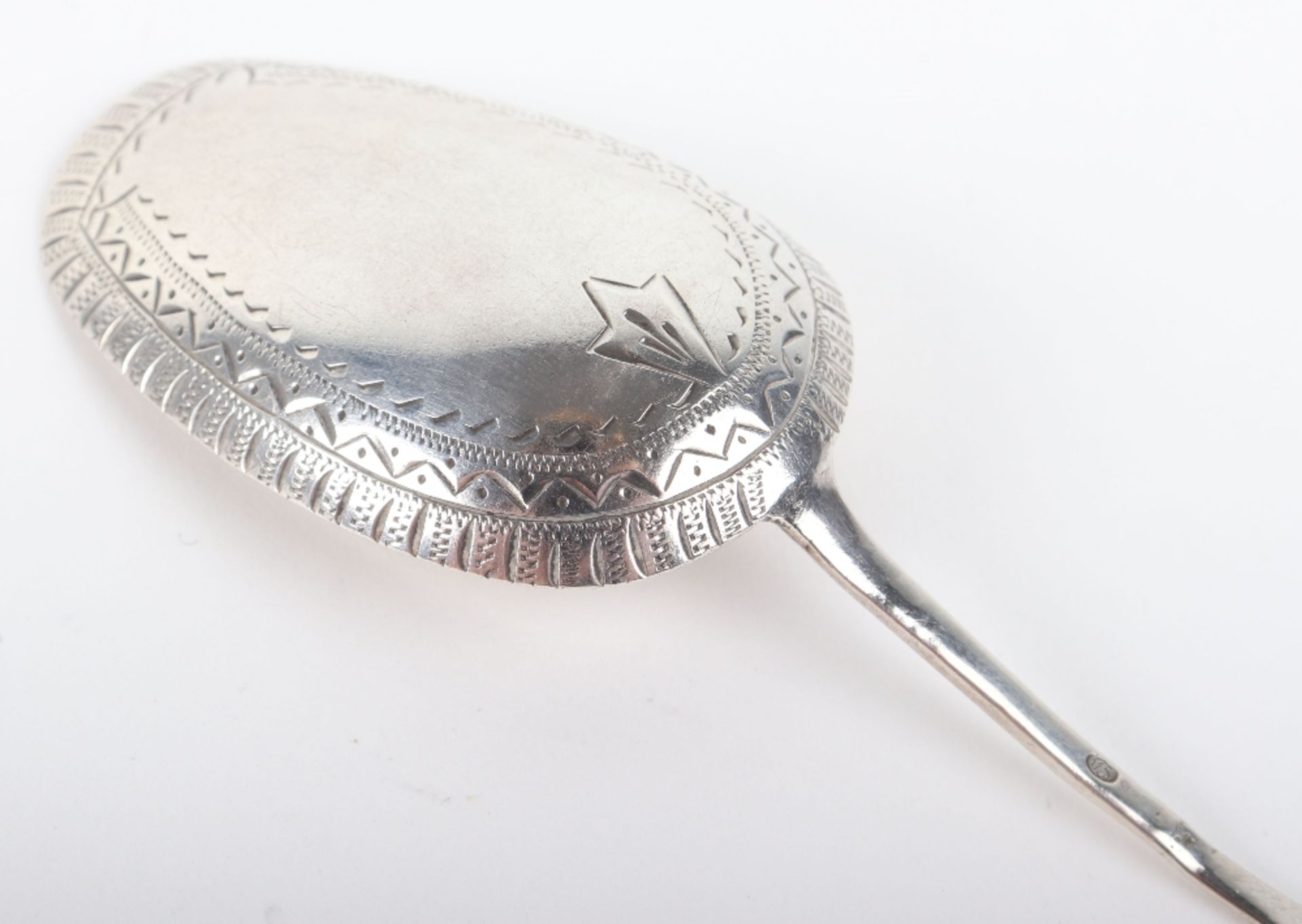 A Russian silver caddy spoon, 19th century, - Image 5 of 5