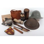 British WW2 Civil Defence Steel Helmet