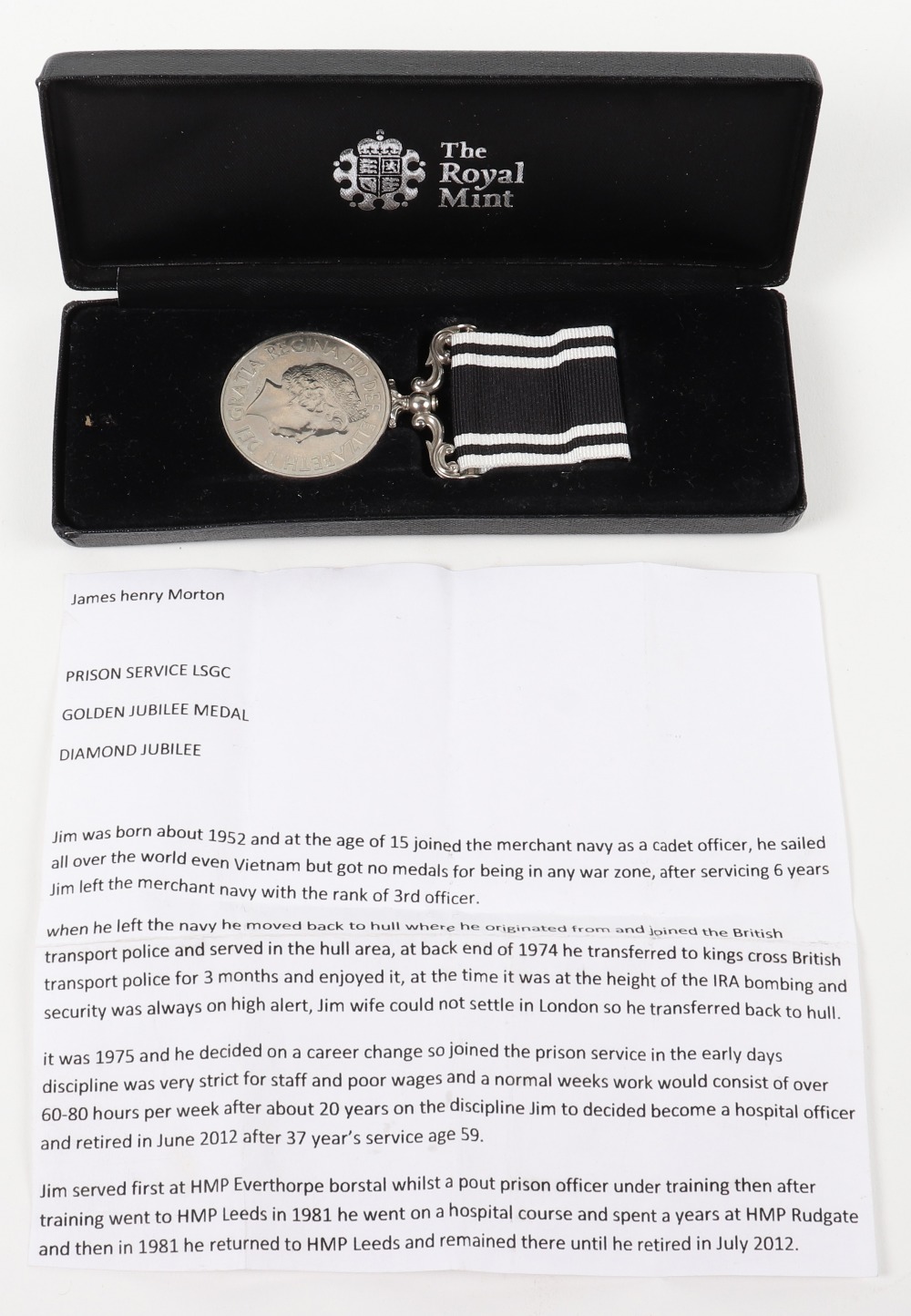 EIIR Prison Service Long Service and Good Conduct Medal - Image 3 of 4