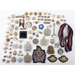 Quantity of Kings Own Scottish Borderers Badges and Insignia