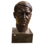 Large Bronze Bust of Adolf Hitler