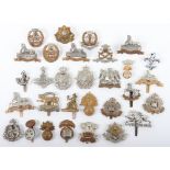 30x British Regimental Cap Badges