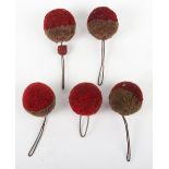 5x Victorian British Army Shako Pom-Poms