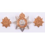 Edwardian Devonshire Regiment Other Ranks Cap & Collar Badge Set