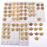 Approximately 72 Gilt Dress Royal Company of Archers Tunic Buttons