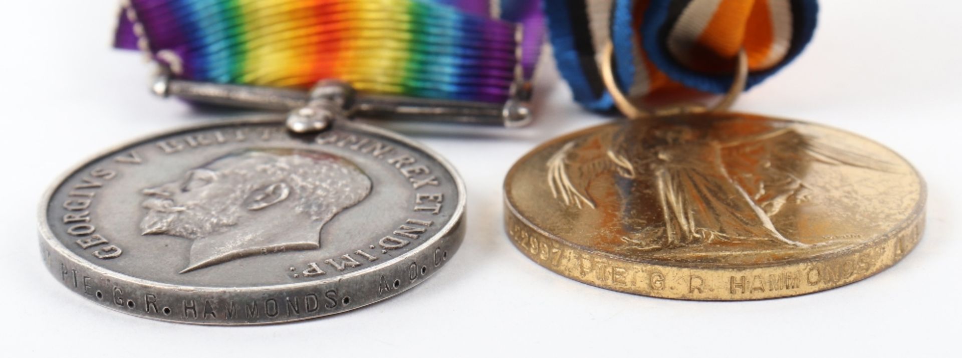 WW1 War and Victory Medal Pair Army Ordnance Corps - Bild 3 aus 3