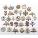 30x British Regimental Cap Badges