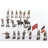 Selection of Third Reich Elastolin Toy Soldiers