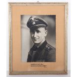 Waffen-SS Memorial Framed Photo to a Member of the 1st SS-Panzer Division SS-Leibstandarte Adolf Hit