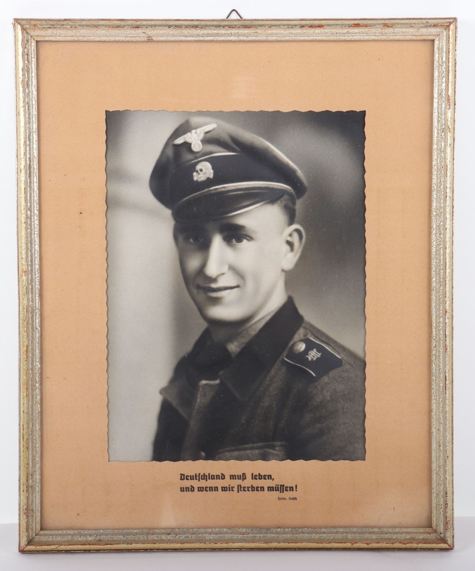 Waffen-SS Memorial Framed Photo to a Member of the 1st SS-Panzer Division SS-Leibstandarte Adolf Hit