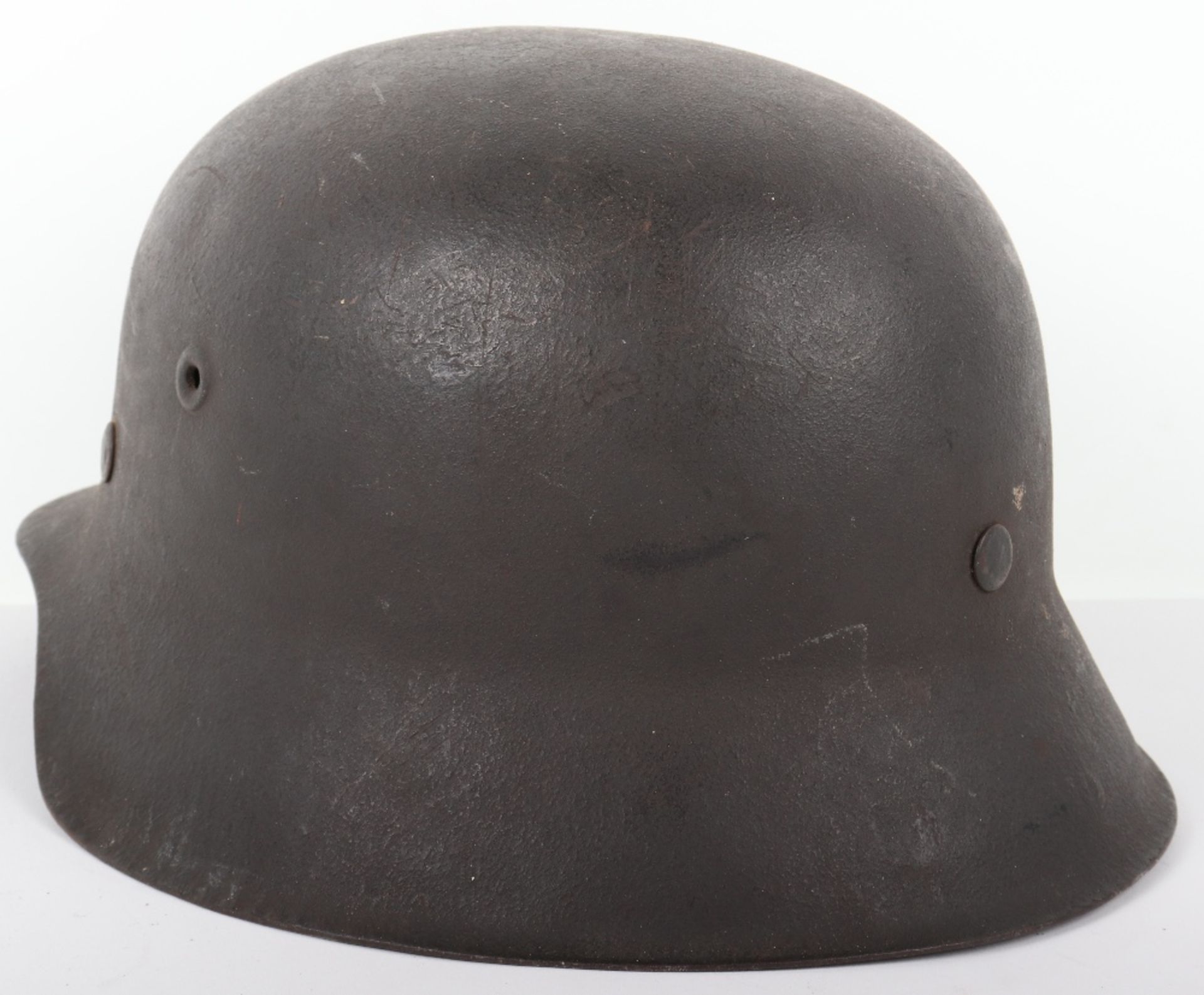 German Waffen-SS M-42 Steel Combat Helmet - Bild 3 aus 7