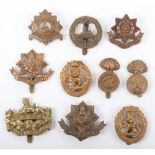 10x All Brass British Regimental Cap Badges
