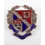 Silver OTC Langton School Canterbury Cap Badge