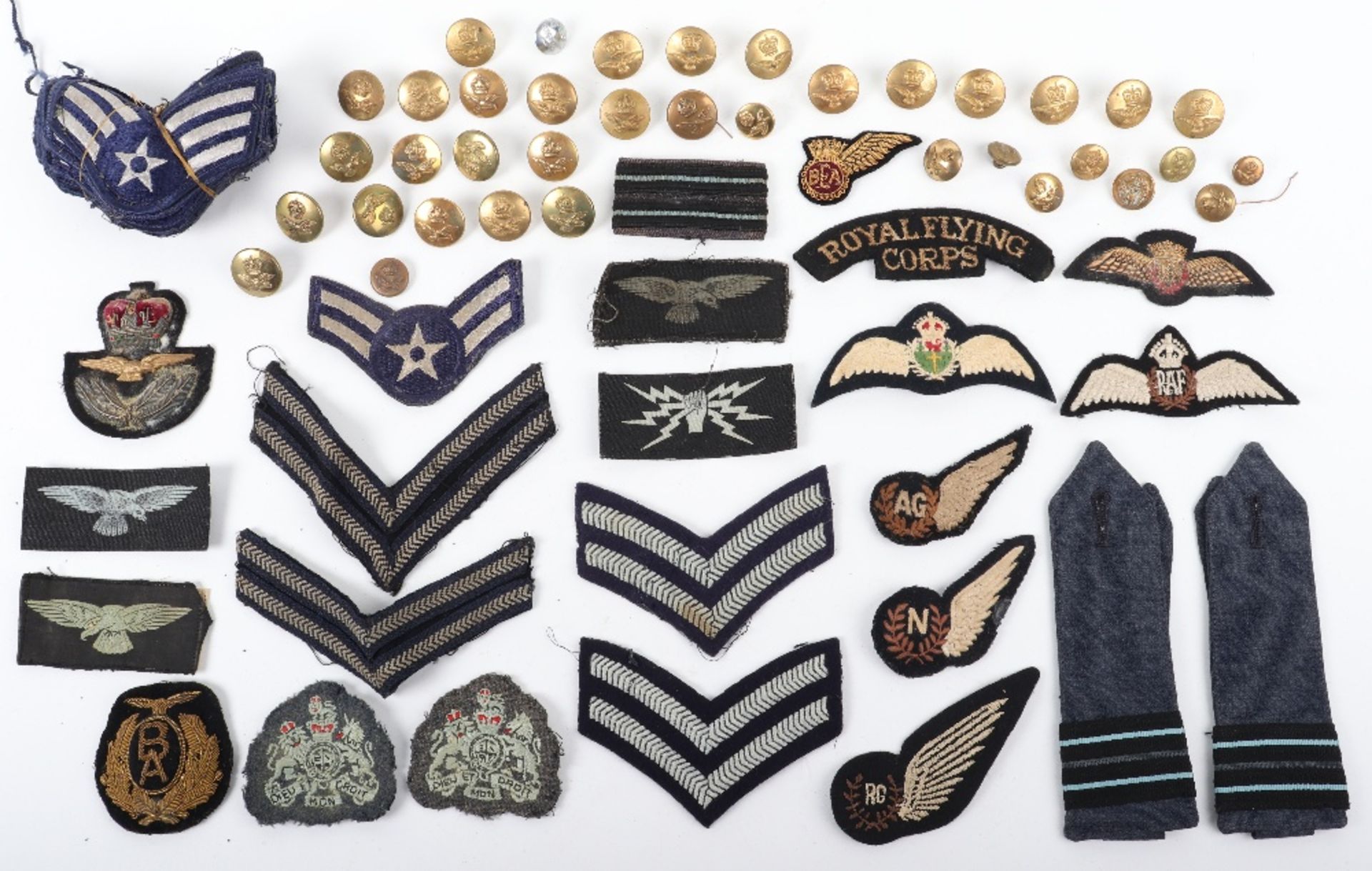 Selection of Royal Air Force (RAF) and Civil Aviation Insignia
