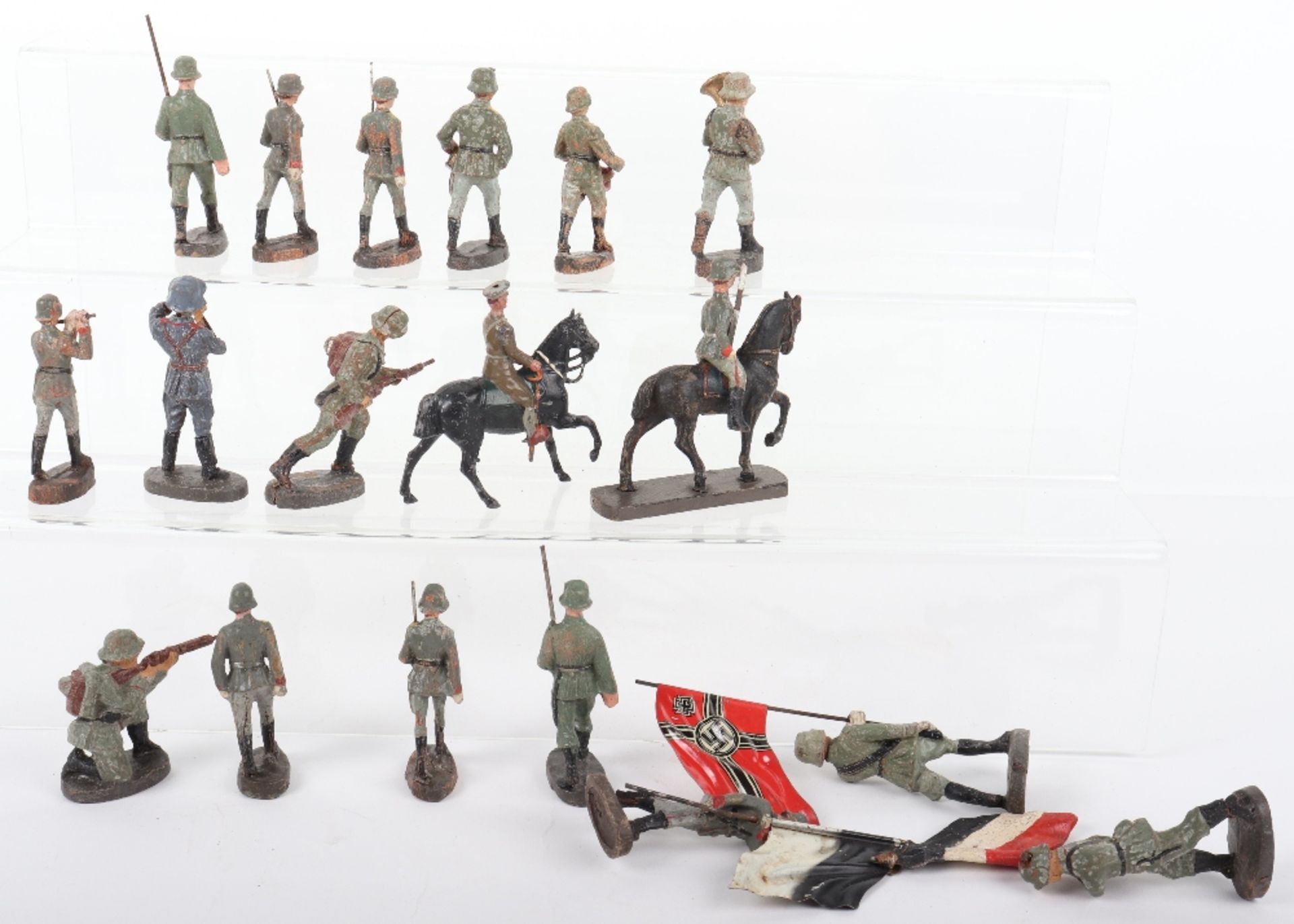 Selection of Third Reich Elastolin Toy Soldiers - Bild 2 aus 2