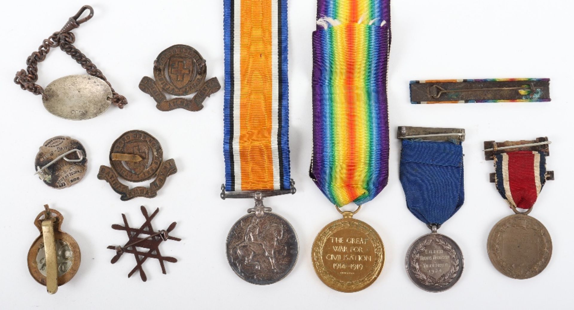 Great War Medal Pair and Nursing Medal Grouping - Bild 4 aus 5