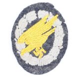 WW2 German Luftwaffe Paratroopers (Fallschirmjager) Qualification Badge