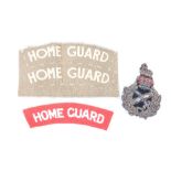 British Army Generals Cap badge and Home Guard Badges: