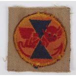 WW2 16th Armoured Brigade Cloth Formation Sign