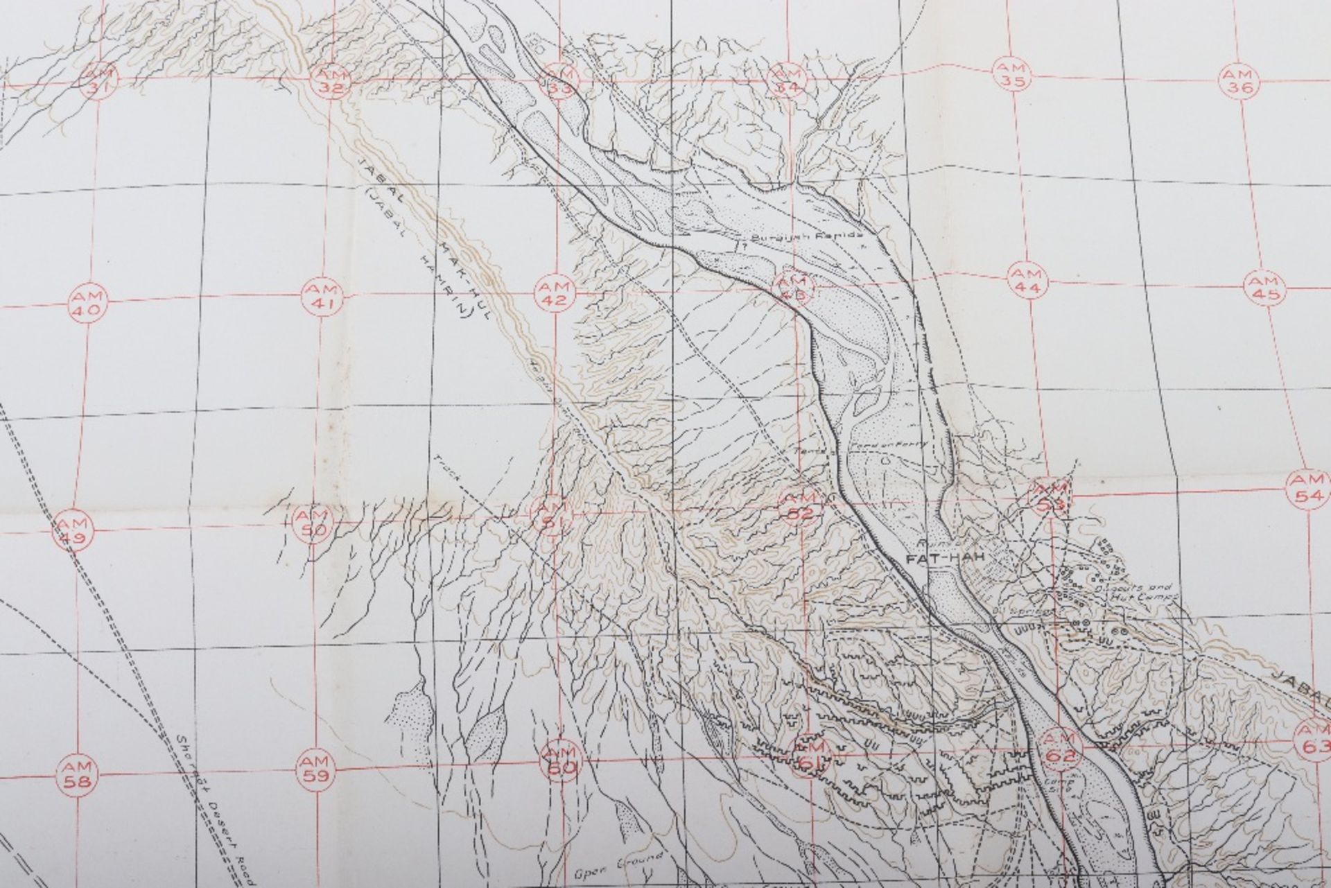 WWI Trench Linen Maps of Mesopotamia - Bild 15 aus 21