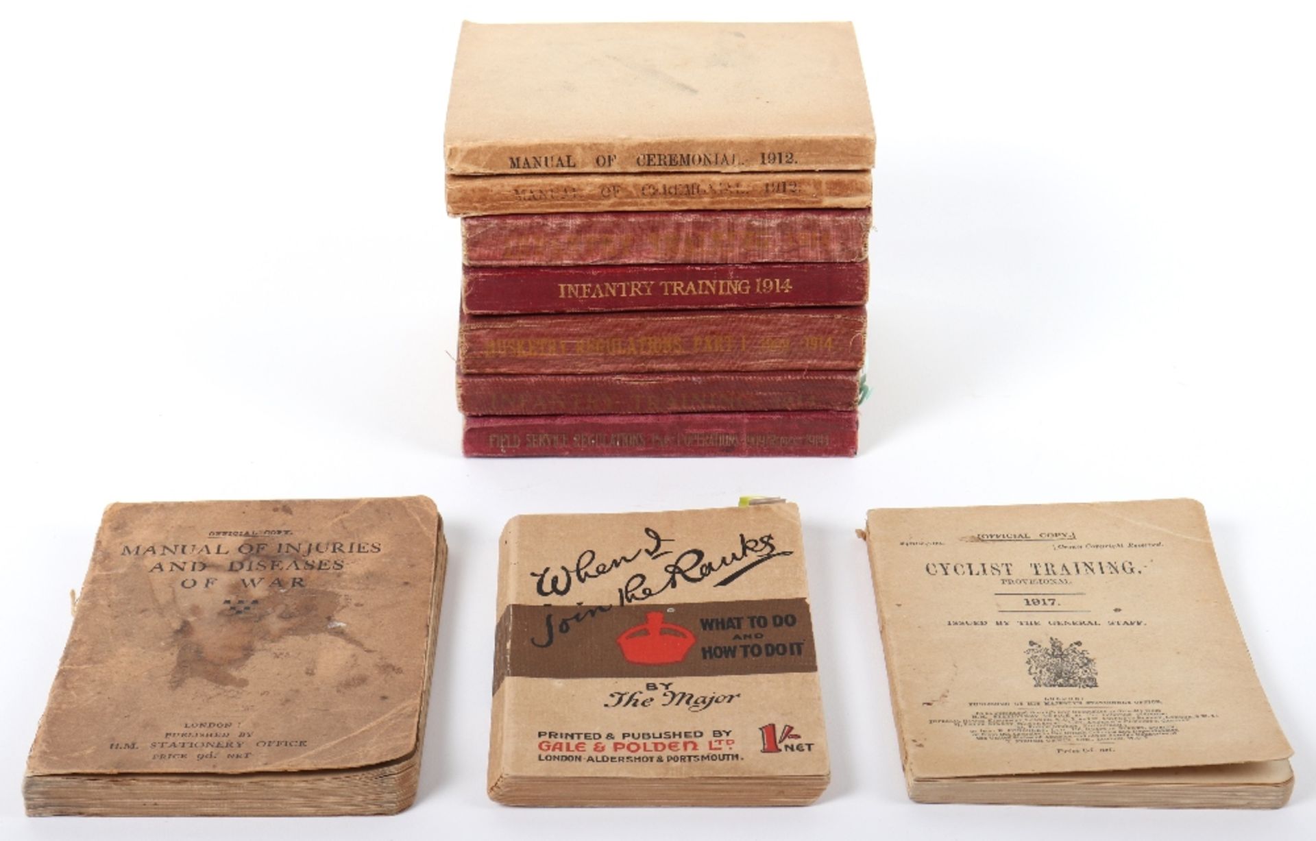 Collection of Early 20th Century Military Manuals