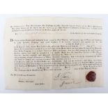 East India Company Warrant Dated 1838