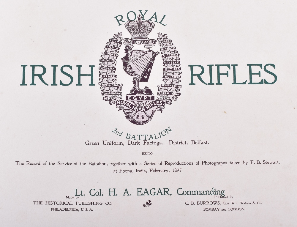 Royal Irish Rifles 2nd Battalion – The Record of the Service of the Battalion - Image 5 of 11