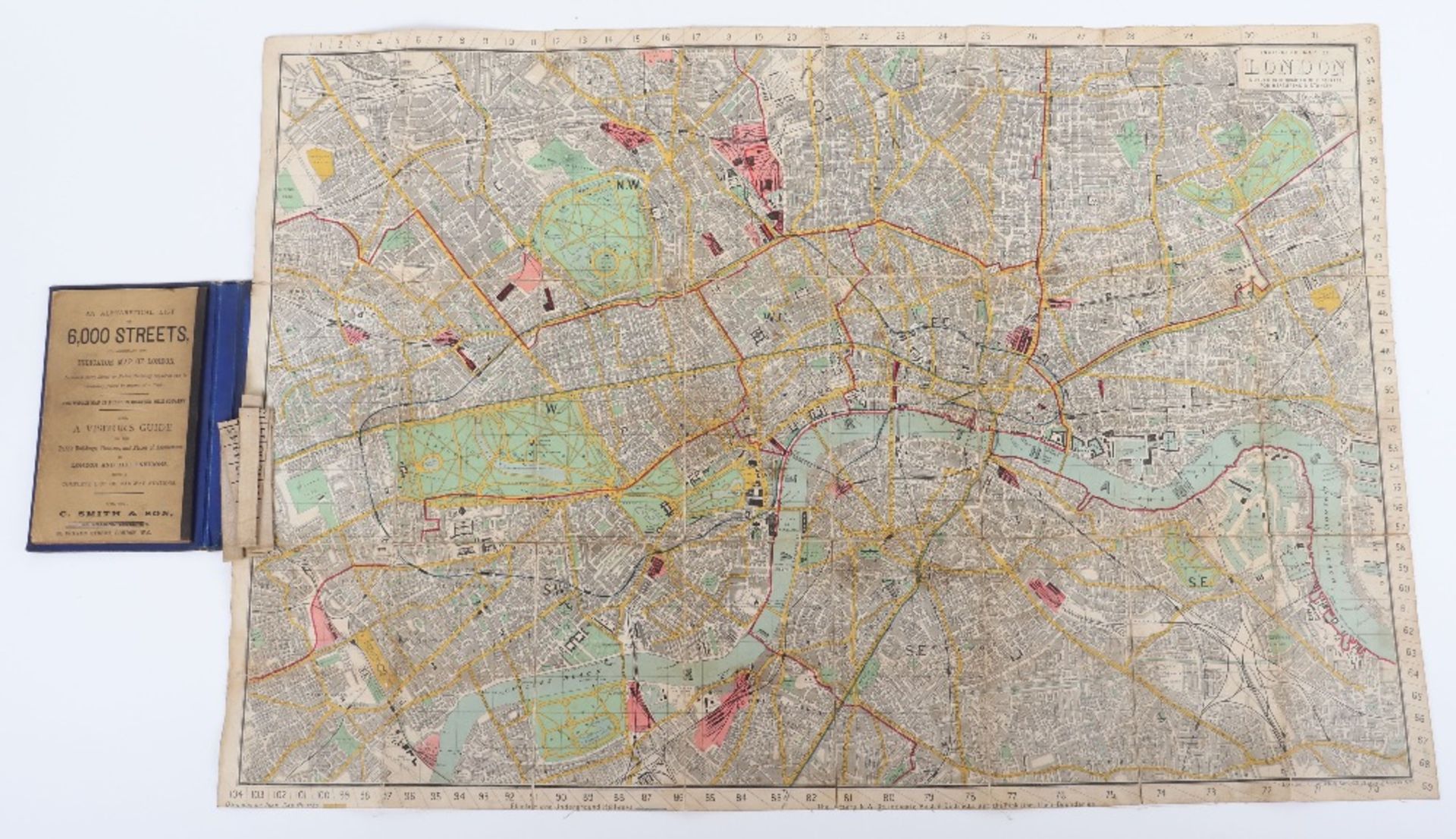 Original Map Plan of London and Westminster and the Borough of Southwark by Wyld 1838 - Bild 3 aus 21