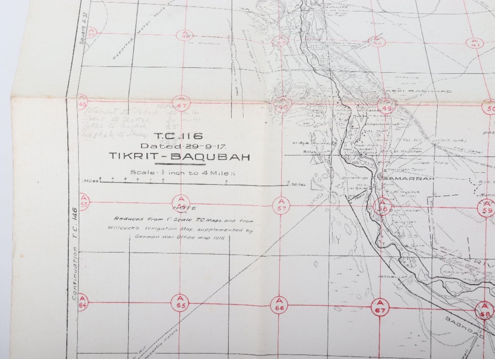 WWI Maps of Mesopotamia - Bild 13 aus 22