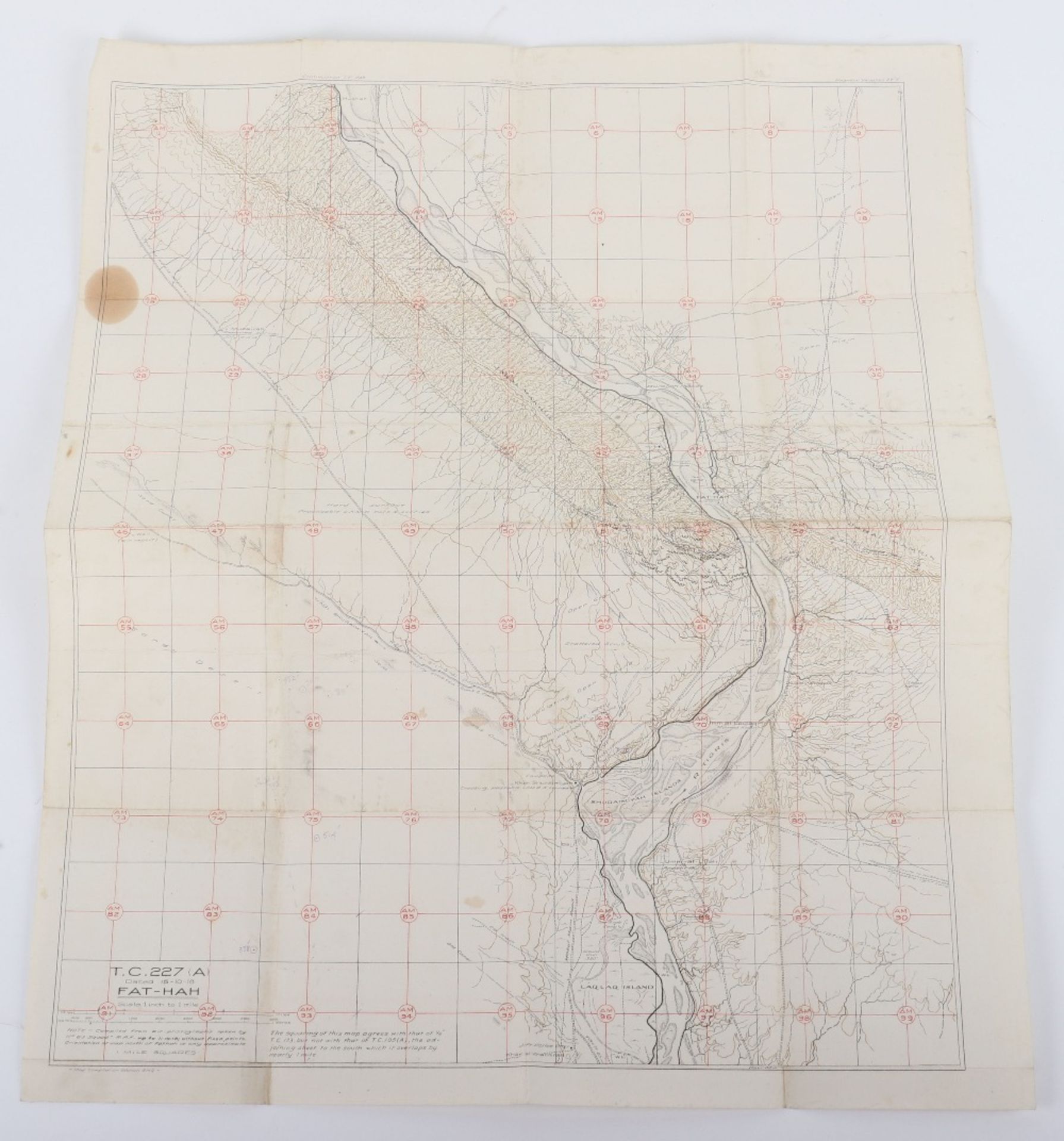 WWI Trench Linen Maps of Mesopotamia - Bild 17 aus 21