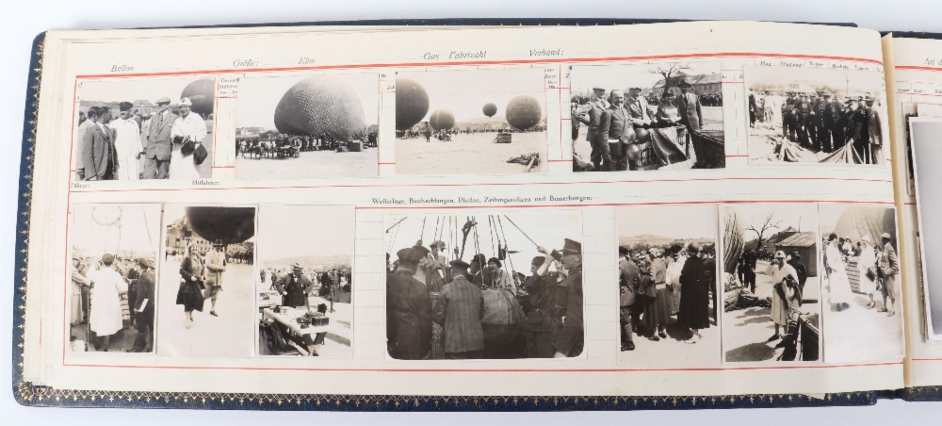 Substantial and Unusual "Log Book" of a Balloon Flight Across Europe in 1928 by Gustav P. Stollwerc - Bild 19 aus 20
