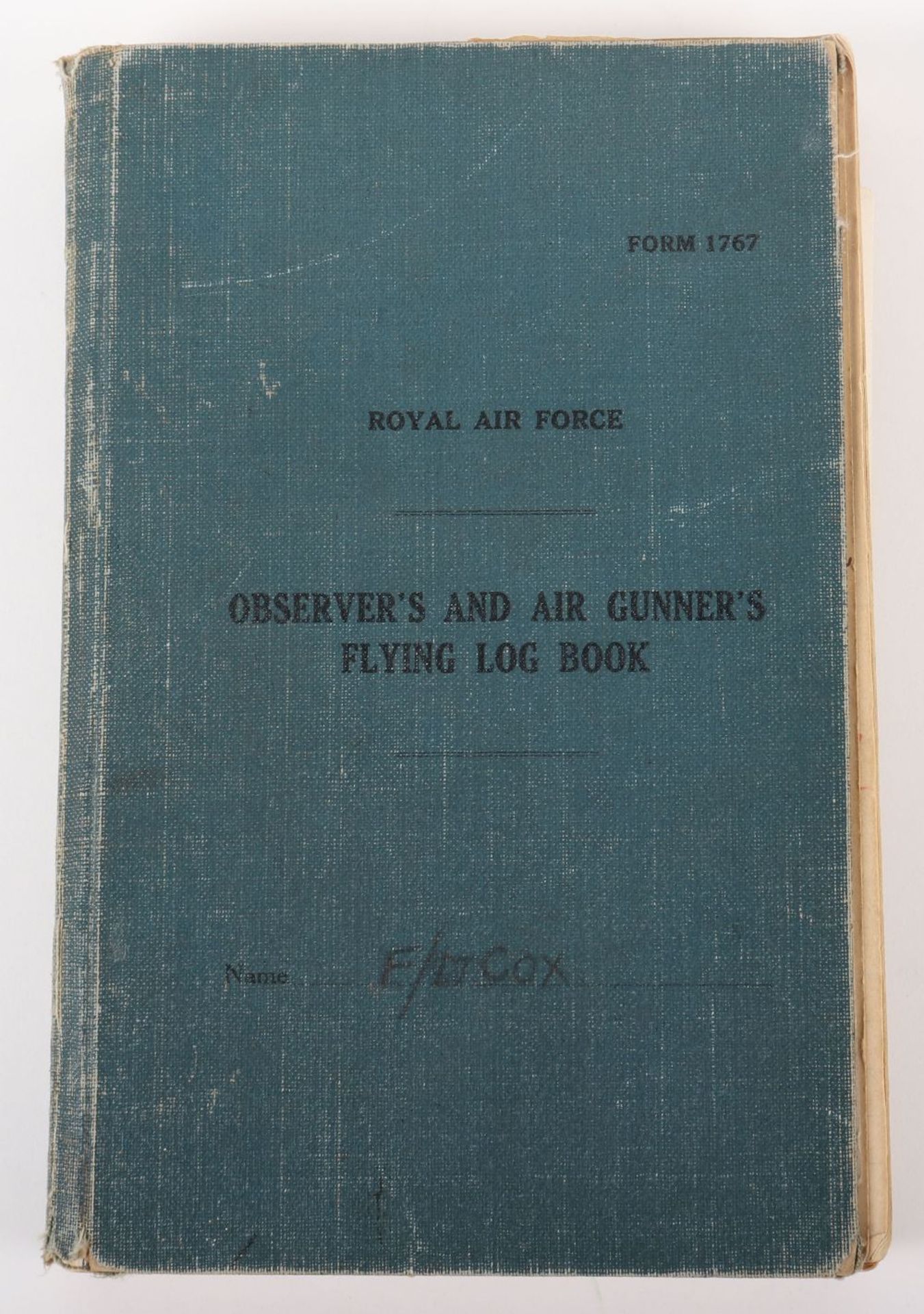 Royal Air Force Log Book Grouping of Flight Lieutenant E C Cox Number 15 and 29 Squadrons RAF, Serve - Bild 4 aus 87