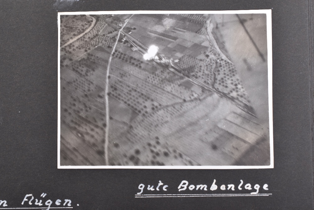 Outstanding and Historically Interesting Luftwaffe Photograph Album, Log Book and Soldbuch of Observ - Image 26 of 96