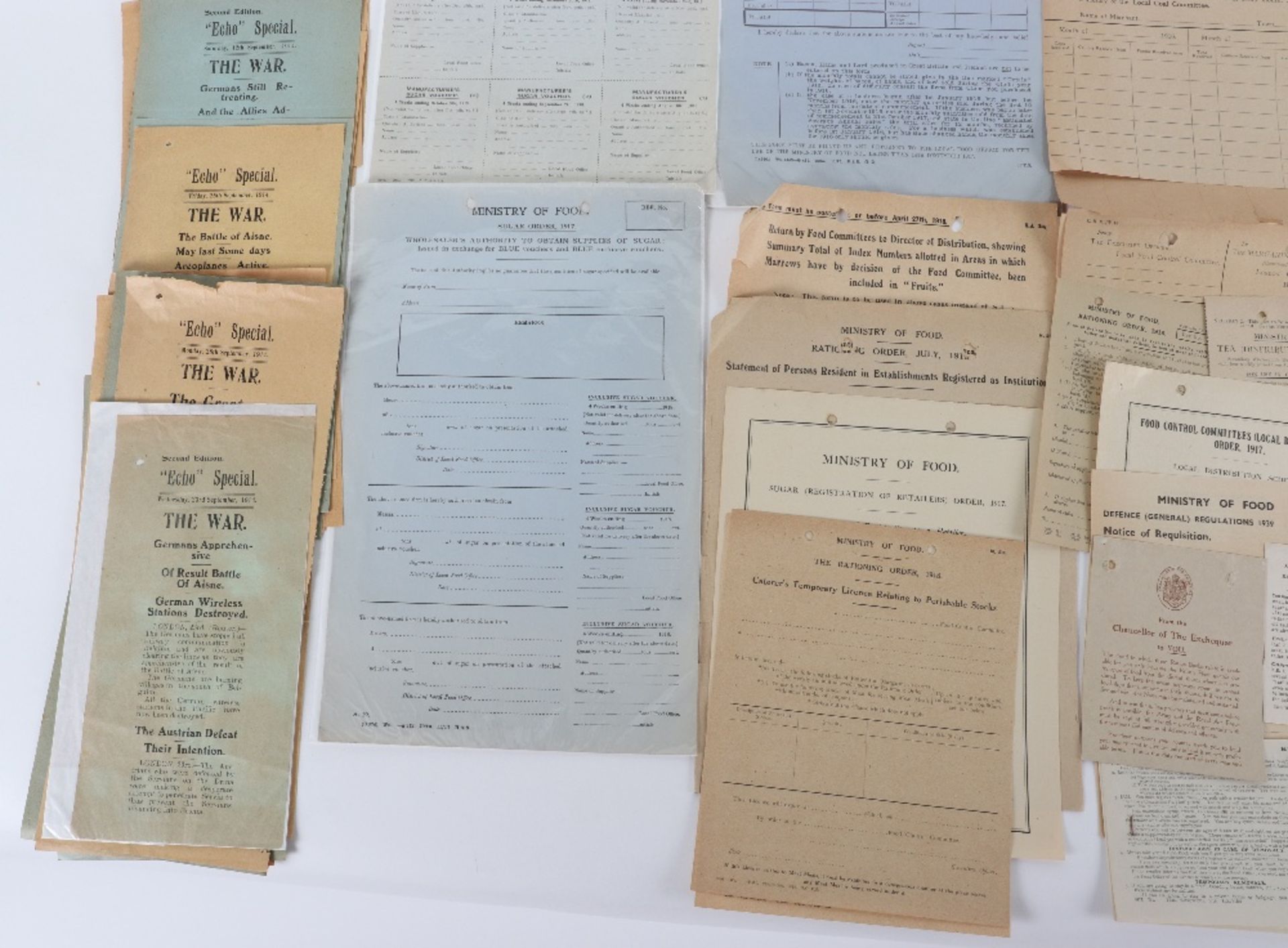 Collection of Interesting Official Forms, Applications etc Issued During World War One - Bild 3 aus 10