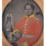 Crimean War Period British Yeomanry Regiment Ambrotype Photograph,