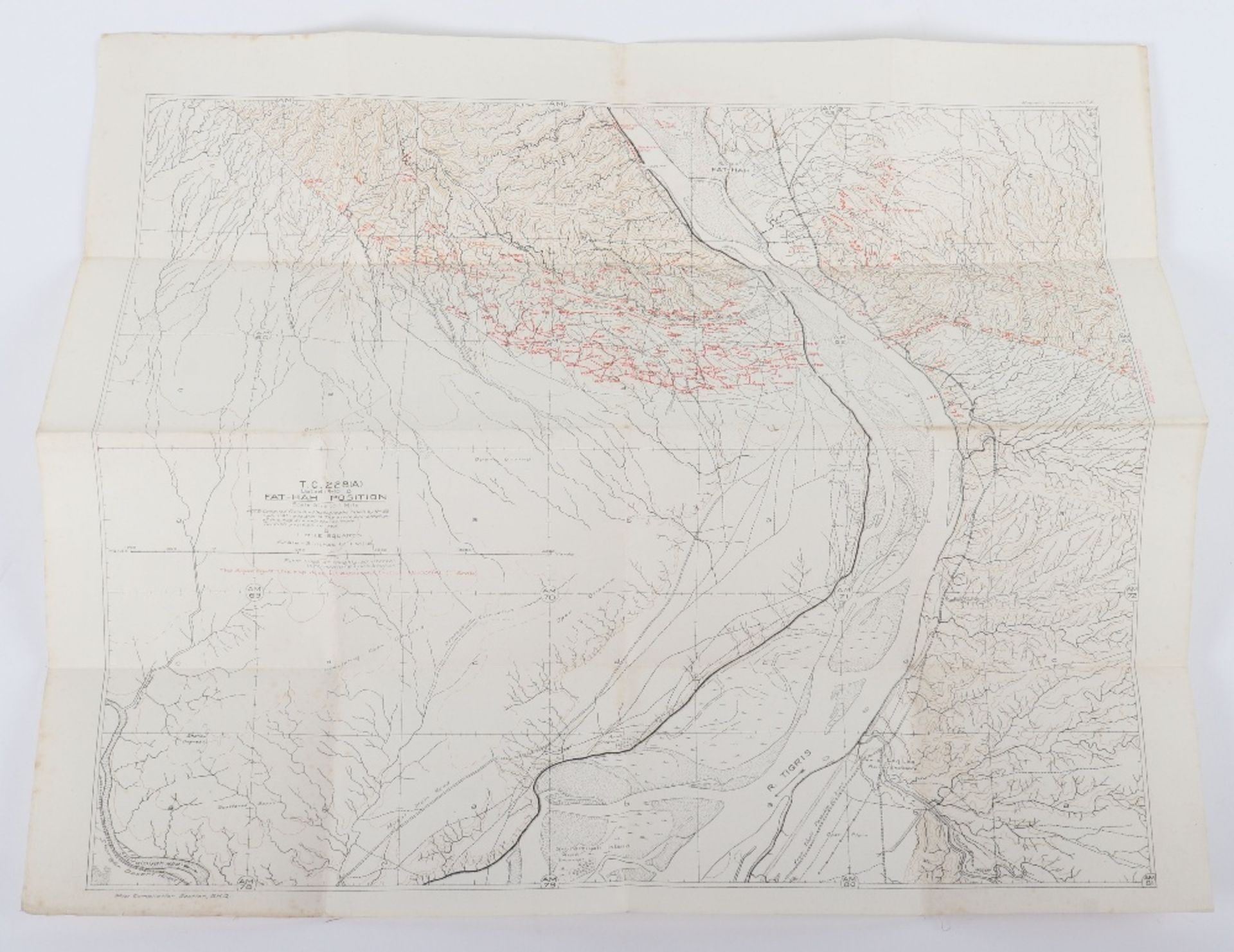 WWI Trench Linen Maps of Mesopotamia - Bild 7 aus 21