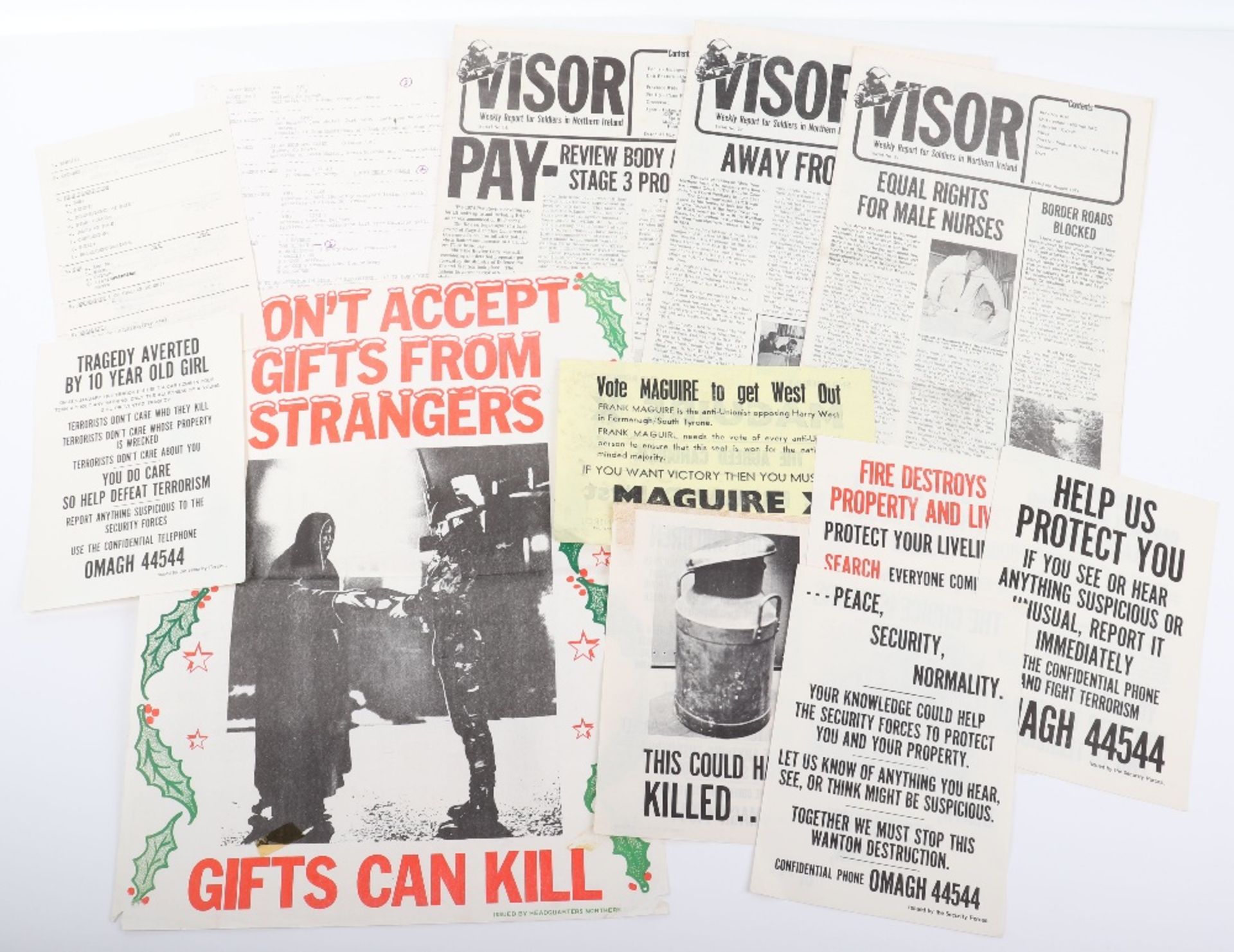 Important and Significant Collection of Posters, Leaflets & Other Ephemera Relating to the British A - Bild 3 aus 6