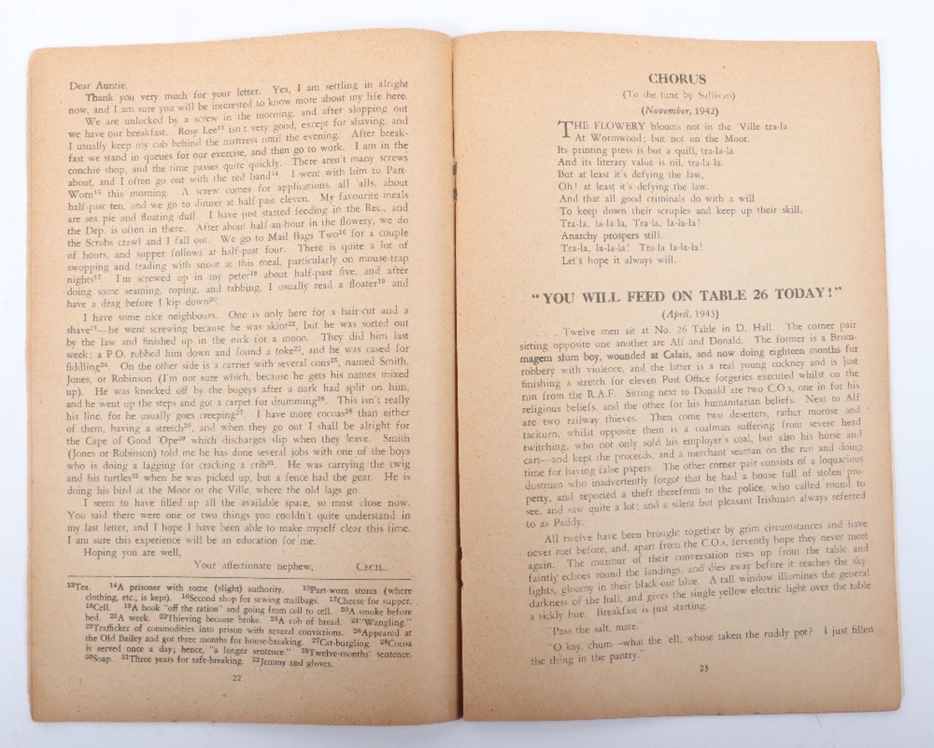 The Flowery 1942-4 the Scrubs "Conchie" Review by the Central Board for Conscientious Objectors June - Bild 2 aus 3