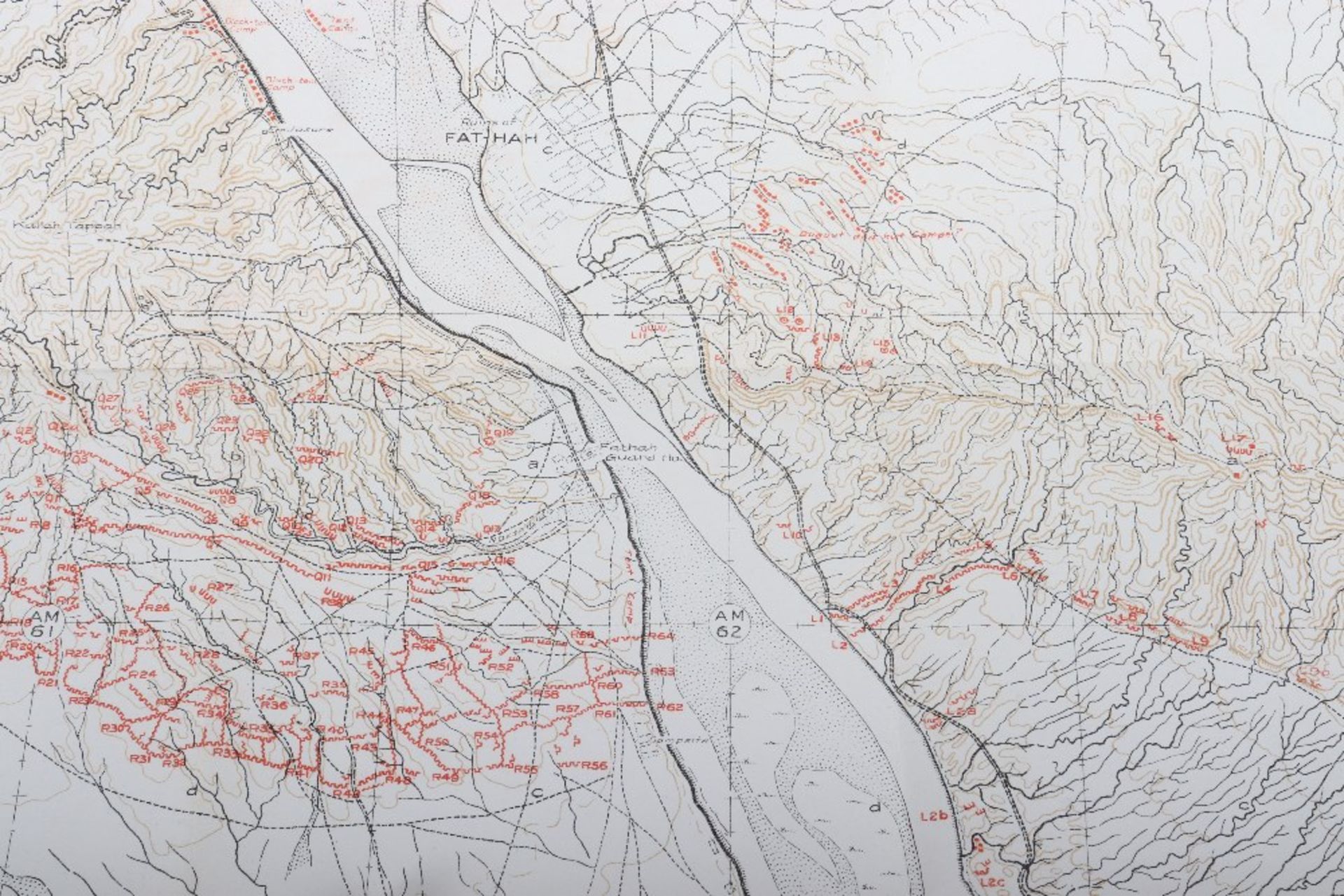 WWI Trench Linen Maps of Mesopotamia - Bild 10 aus 21