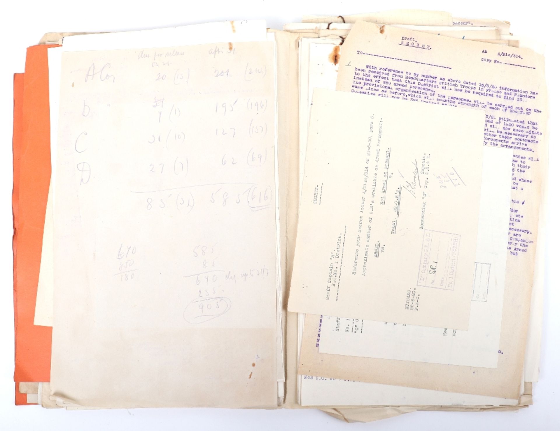 WWI British Army Files Relating to Ciphers (mainly 1920) - Image 7 of 11