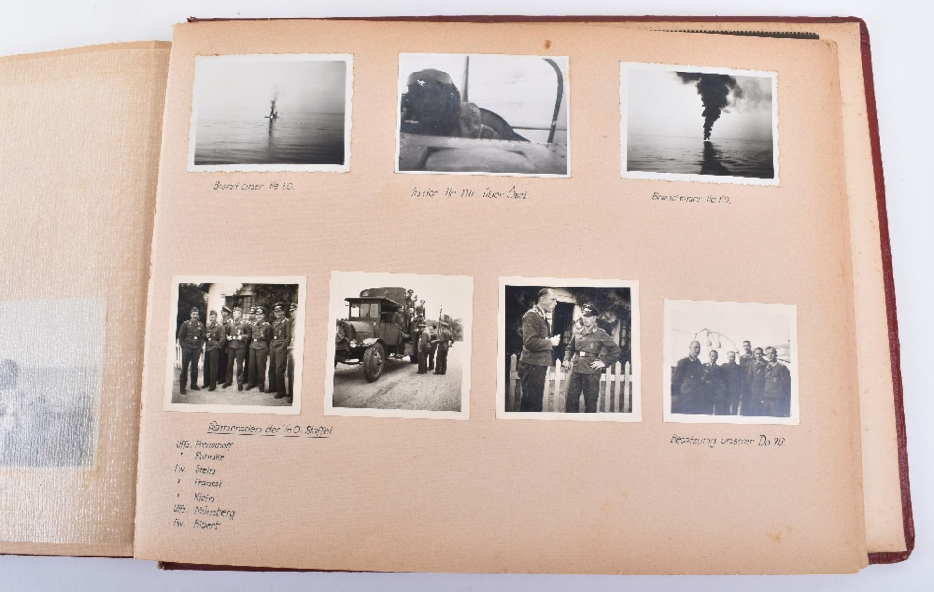 Outstanding and Historically Interesting Luftwaffe Photograph Album, Log Book and Soldbuch of Observ - Image 66 of 96
