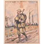 Three Great War Original Watercolours by War Artist R T Cooper