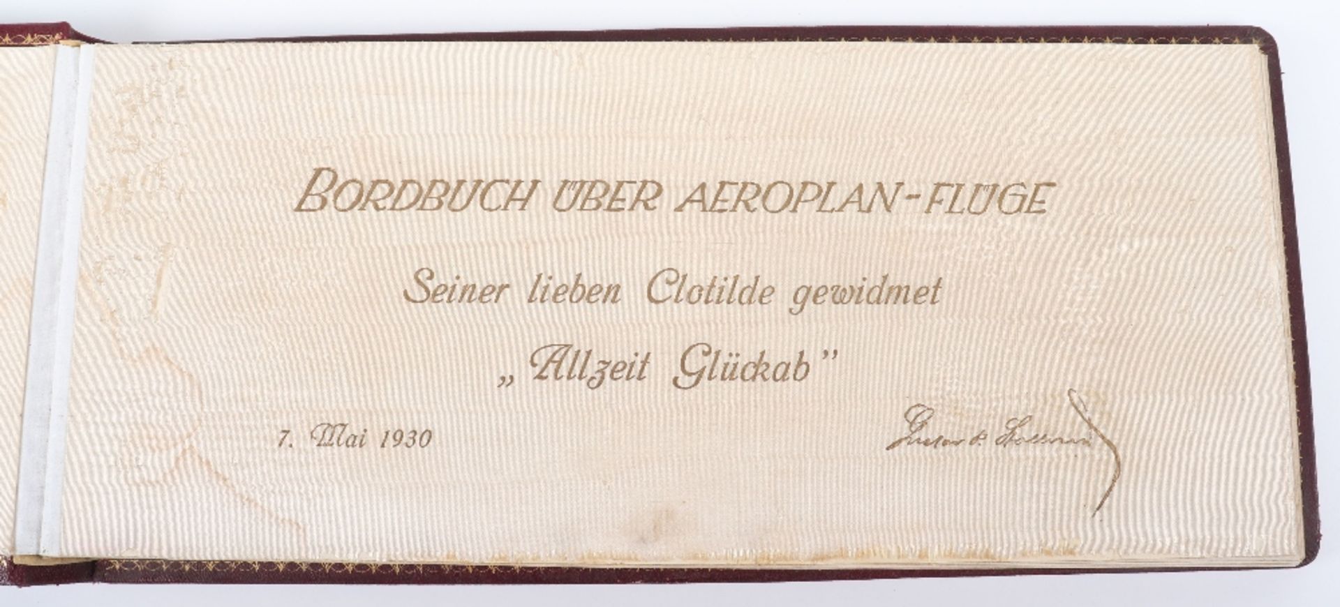 Substantial and Unusual "Log Book" of a Balloon Flight Across Europe in 1928 by Gustav P. Stollwerc - Bild 2 aus 20