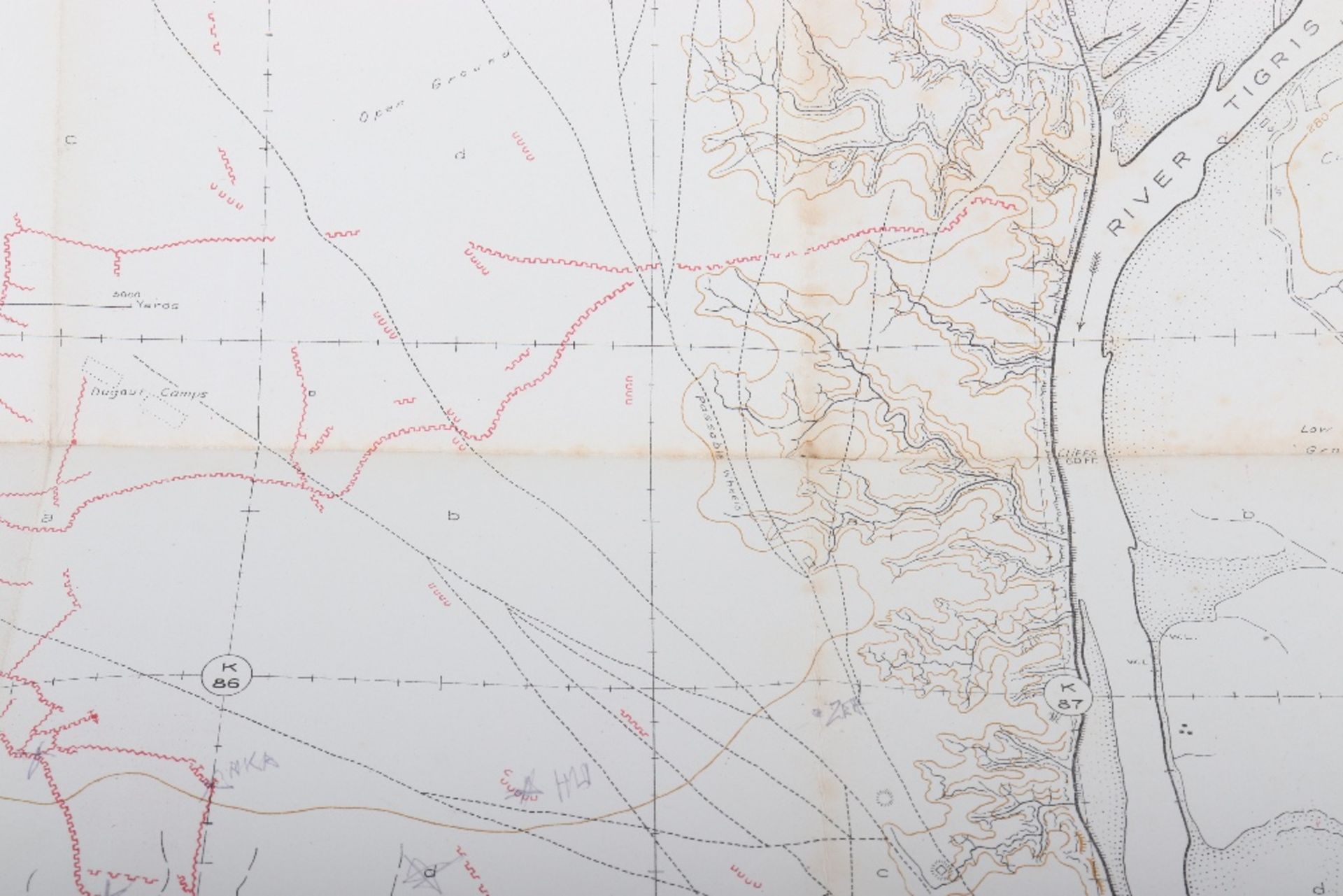 WWI Trench Linen Maps of Mesopotamia - Bild 4 aus 21