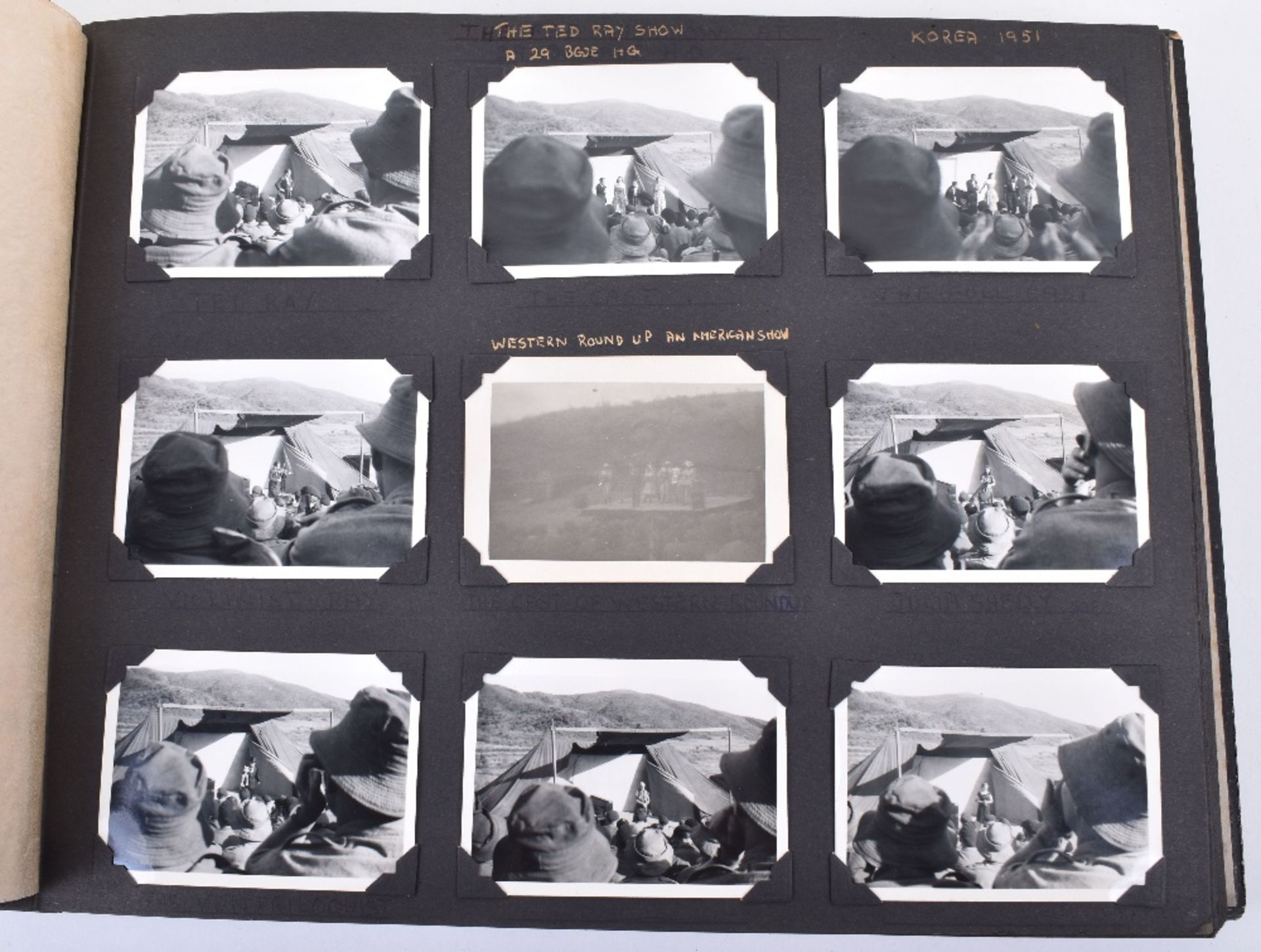 Korean War Photograph Album 61st Light Anti-Aircraft / Searchlight Regiment Royal Artillery - Bild 5 aus 14