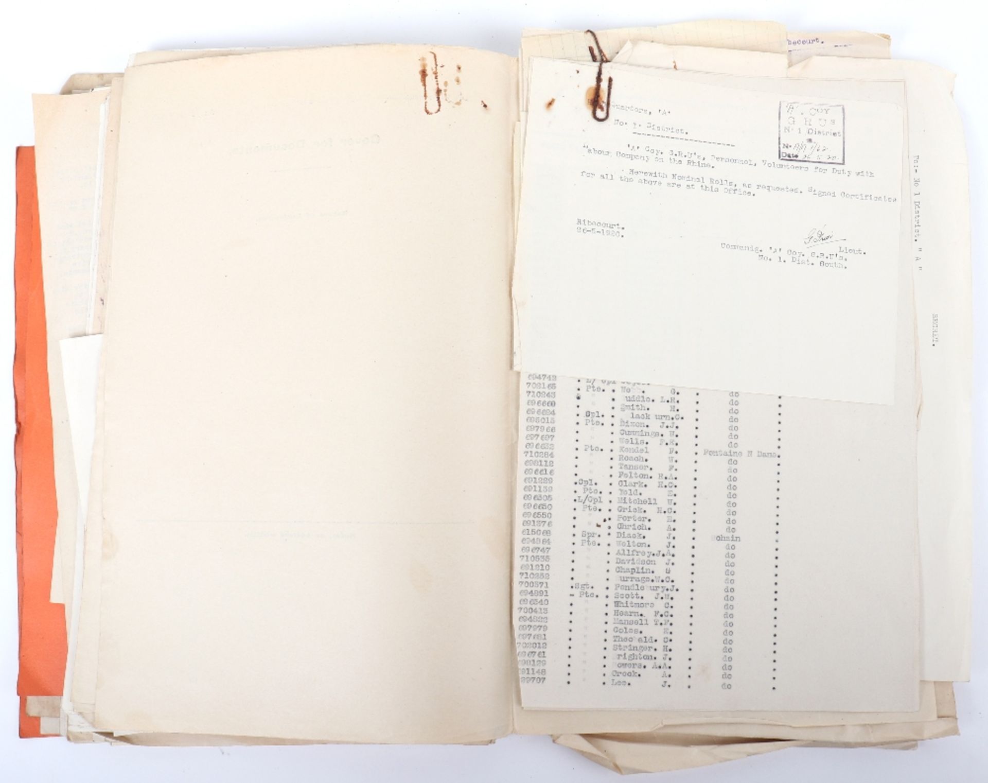 WWI British Army Files Relating to Ciphers (mainly 1920) - Image 8 of 11