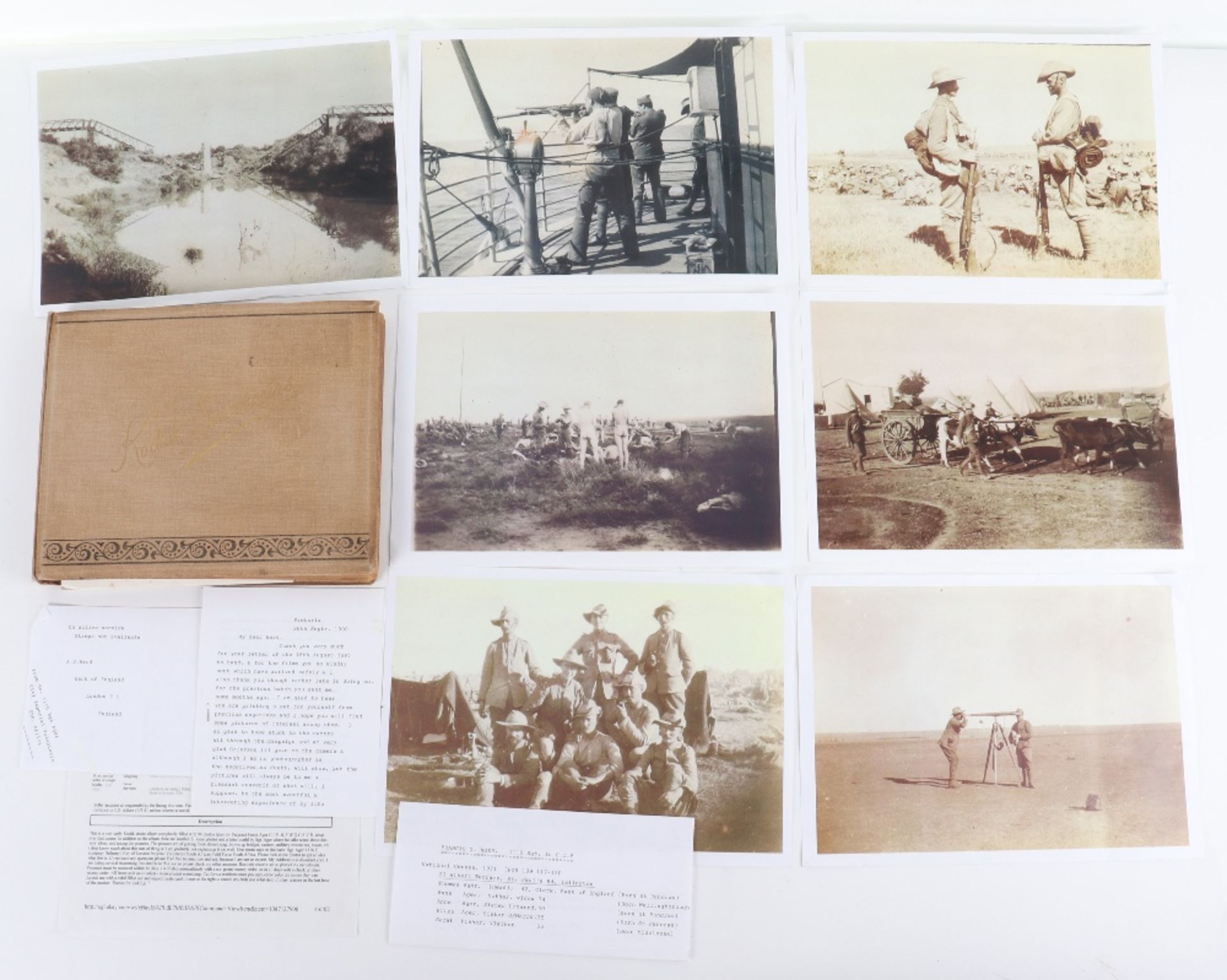 Interesting Boer War Photograph Album compiled by Sergeant F.C.Ager C.I.V (12 th Middlesex R.V.)