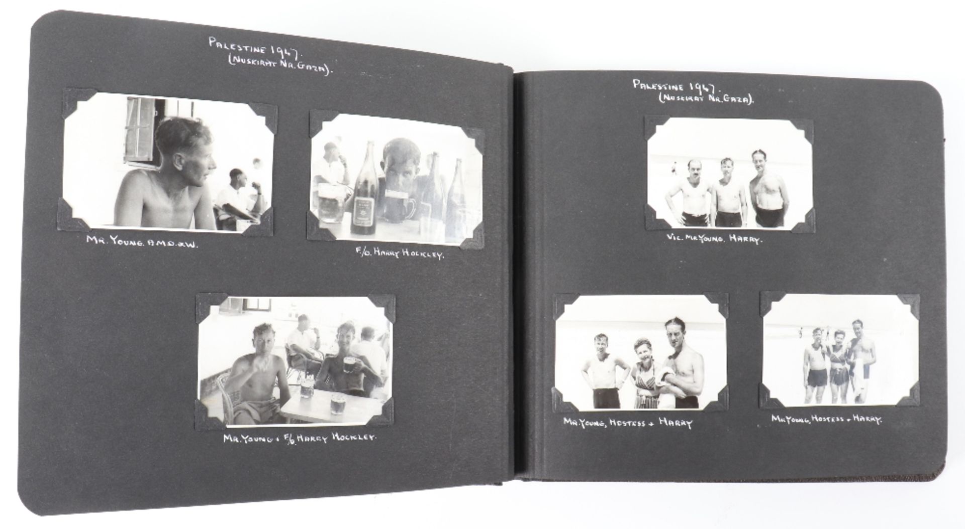 India & Palestine 1946-48 Photograph Album Group of Three