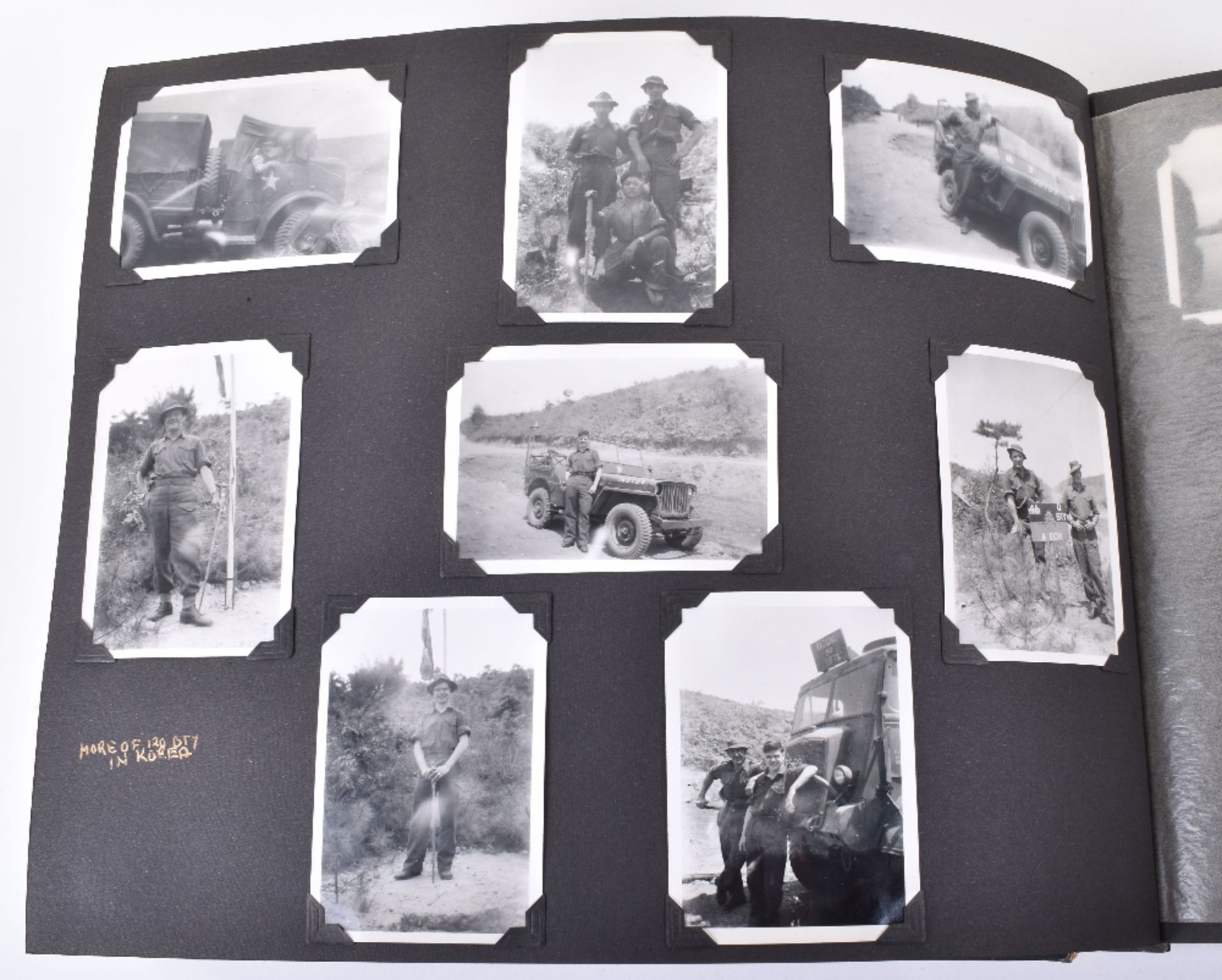 Korean War Photograph Album 61st Light Anti-Aircraft / Searchlight Regiment Royal Artillery - Bild 14 aus 14